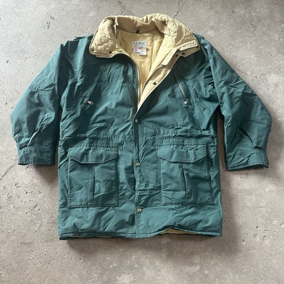 L.L. Bean Other - Vtg LL Bean Maine Wardens Parka Jacket Green Goretex Thinsulate USA Made L Tall